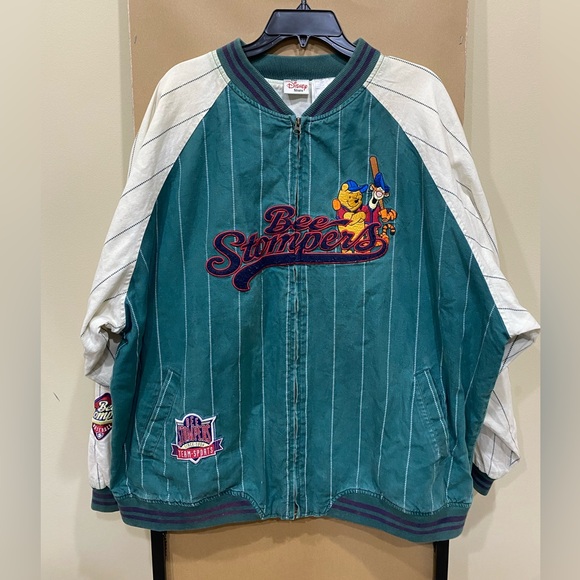 Disney Other - Vintage Disney Winnie The Pooh Baseball Jacket Retro Size XL